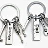 Father's Day Metal Keychain