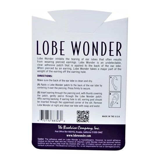 Lobe Wonder Ear Lobe Support Patches - Rhinestone Gal