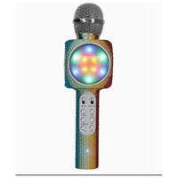 Rainbow Bling Karaoke Microphone & Bluetooth Speaker