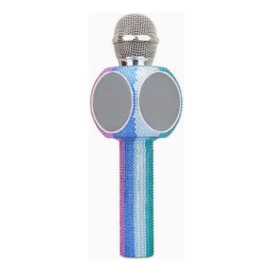 Rainbow Bling Karaoke Microphone & Bluetooth Speaker