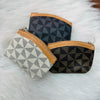 Triangle Tessellation Checkered Textured PU Coin Bag