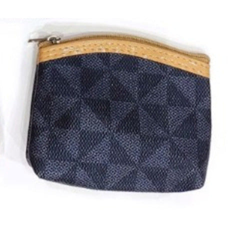 Triangle Tessellation Checkered Textured PU Coin Bag